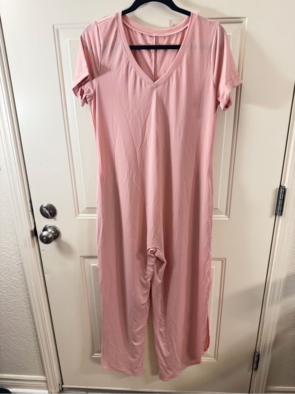 Halara Blush Pink Oversized Cropped Jumpsuit Stretchy XS NWOT 0201